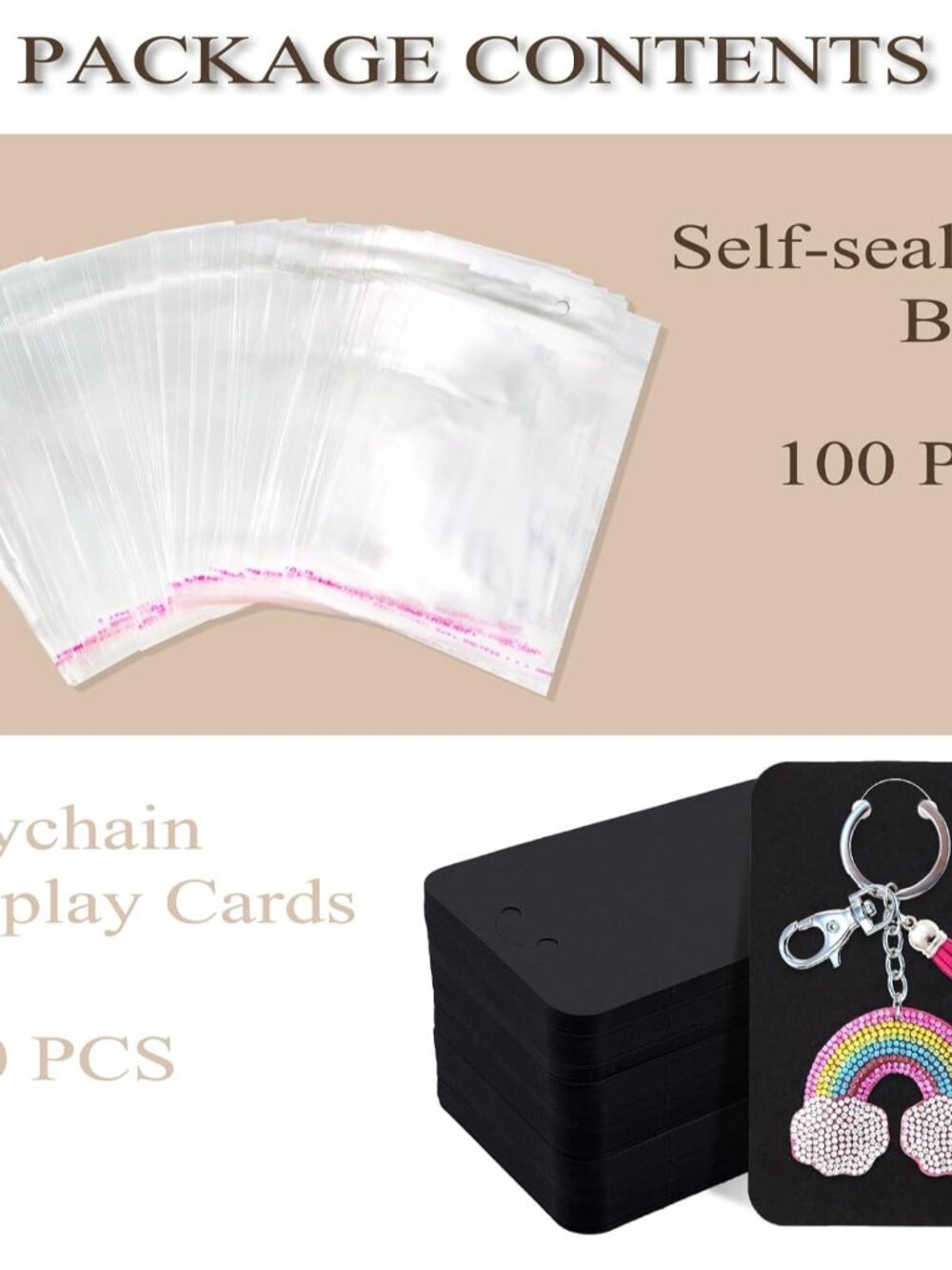 100 PCS Keychain Display Cards - Picture 2 of 7